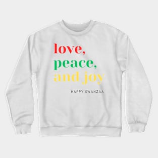 happy kwanzaa Crewneck Sweatshirt